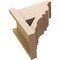 Ekena Millwork 7 1/2-in W x 12-in D x 12-in H Balboa Trad Rough Cedar Woodgrain TimberThane Outlooker, Primed Tan OUTUR075X12X12BOA04RCPR - alternate 6